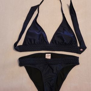 Navy shine bikini L / XL